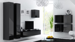 Cama MEBLE Zestaw VIGO 24 czarny/czarny połysk