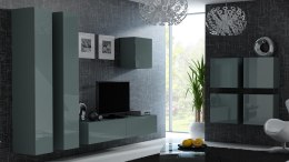 Cama MEBLE Zestaw VIGO 24 szary/szary połysk