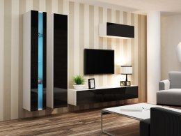 Cama MEBLE Zestaw VIGO NEW 1 biały/czarny połysk