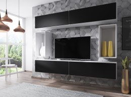 Cama MEBLE Zestaw ROCO 1 (4xRO1 + 2xRO4) biały/ biały/ czarny