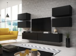 Cama MEBLE Zestaw ROCO 2 (2xRO1 + 4xRO3) czarny/czarny/czarny