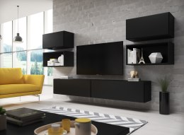 Cama MEBLE Zestaw ROCO 3 (2xRO3+2xRO4+2xRO1) czarny