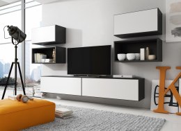 Cama MEBLE Zestaw ROCO 3 (2xRO3+2xRO4+2xRO1) czarny/cz/biały