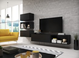 Cama MEBLE Zestaw ROCO 4 (RO1+2xRO3+2xRO4)czarny/czarny/czarny