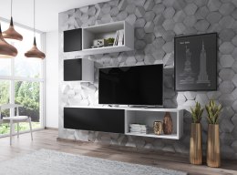 Cama MEBLE Zestaw ROCO 5 (RO1+2xRO4+2xRO5) biały/ biały/czarny