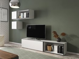 Cama MEBLE Zestaw ROCO 5 (RO1+2xRO4+2xRO5) biały/ czarny/biały