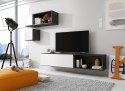Cama MEBLE Zestaw ROCO 5 (RO1+2xRO4+2xRO5) czarny/czarny/biały