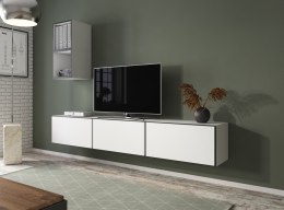 Cama MEBLE Zestaw ROCO 7 (3xRO3 + 2xRO6) biały/ czarny/ biały