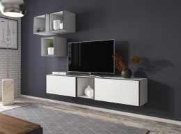Cama MEBLE Zestaw ROCO 8 (2xRO3 + 4xRO6) biały/ czarny/ biały