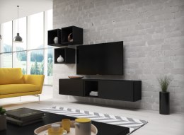 Cama MEBLE Zestaw ROCO 8 (2xRO3 + 4xRO6) czarny/czarny/czarny