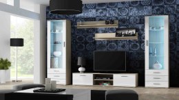 Cama MEBLE Zestaw SOHO 4 (RTV180 + 2xWit S1 + Półki) DS/BI POŁ