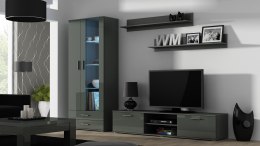 Cama MEBLE Zestaw SOHO 8 (RTV180 + Wit S6 + Półki) SZ/SZ POŁ