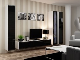 Cama MEBLE Zestaw VIGO 2 biały/czarny połysk