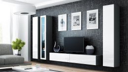 Cama MEBLE Zestaw VIGO 2 szary/biały połysk