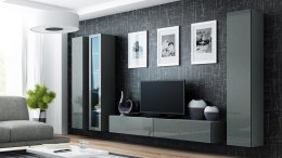 Cama MEBLE Zestaw VIGO 2 szary/szary połysk
