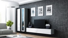 Cama MEBLE Zestaw VIGO 3 szary/biały połysk