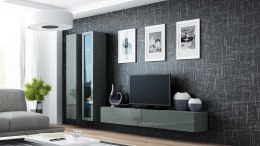 Cama MEBLE Zestaw VIGO 3 szary/szary połysk