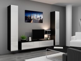 Cama MEBLE Zestaw VIGO 4 czarny/biały połysk