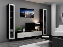 Cama MEBLE Zestaw VIGO 5 czarny/biały połysk