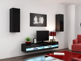 Cama MEBLE Zestaw VIGO NEW 10 czarny/czarny połysk