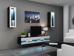 Cama MEBLE Zestaw VIGO NEW 11 czarny/biały połysk