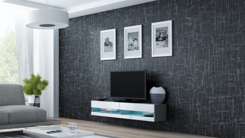 Cama MEBLE Zestaw VIGO NEW 13 szary/biały połysk Cama MEBLE Zestaw VIGO NEW 13 szary/biały połysk
