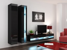 Cama MEBLE Zestaw VIGO NEW 5 czarny/czarny połysk