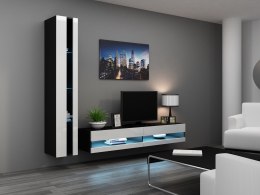 Cama MEBLE Zestaw VIGO NEW 8 czarny/biały połysk