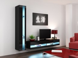 Cama MEBLE Zestaw VIGO NEW 8 czarny/czarny połysk