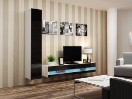 Cama MEBLE Zestaw VIGO NEW 9 biały/czarny połysk