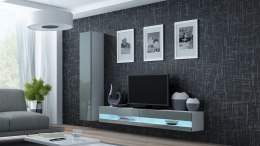 Cama MEBLE Zestaw VIGO NEW 9 biały/szary połysk