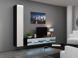 Cama MEBLE Zestaw VIGO NEW 9 czarny/biały połysk