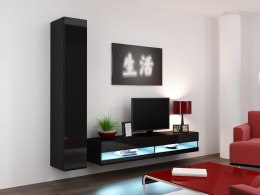 Cama MEBLE Zestaw VIGO NEW 9 czarny/czarny połysk