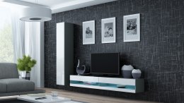 Cama MEBLE Zestaw VIGO NEW 9 szary/biały połysk
