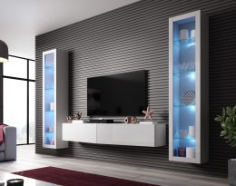 Cama MEBLE Zestaw VIGO SLANT 6 biały/biały połysk