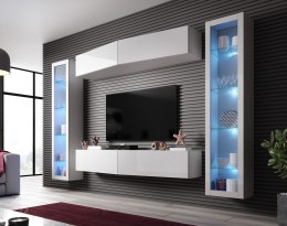 Cama MEBLE Zestaw VIGO SLANT 8 biały/biały połysk