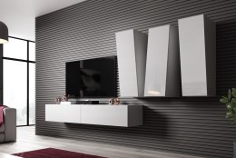 Cama MEBLE Zestaw meblowy VIGO SLANT 1 biały/biały połysk