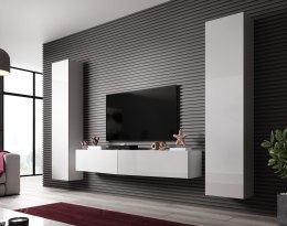 Cama MEBLE Zestaw meblowy VIGO SLANT 2 biały/biały połysk