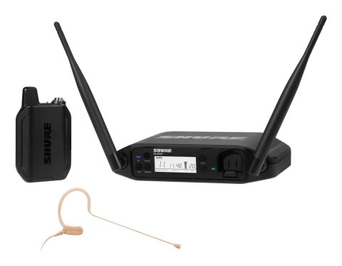 Shure GLXD14+E/MX53-Z4 - Cyfrowy system bezprzewodowy DUAL BAND z nadajnikiem bodypack i mikrofonem nagłownym Shure GLXD14+E/MX53-Z4 - Cyfrowy system bezprzewodowy DUAL BAND z nadajnikiem bodypack i mikrofonem nagłownym