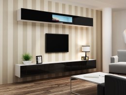 Cama MEBLE Zestaw VIGO 12 biały/czarny połysk