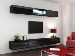 Cama MEBLE Zestaw VIGO 12 czarny/czarny połysk