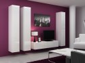 Cama MEBLE Zestaw VIGO 14 biały/biały połysk