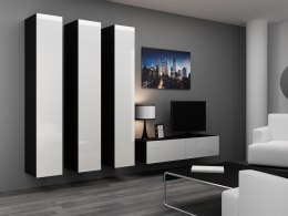 Cama MEBLE Zestaw VIGO 14 czarny/biały połysk