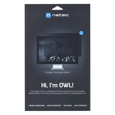 NATEC FILTR PRYWATYZUJĄCY OWL 27" 16:9 NFP-2118 NATEC FILTR PRYWATYZUJĄCY OWL 27" 16:9 NFP-2118