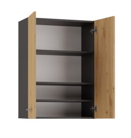 TOP E SHOP Szafka nad pralkę POLA MINI DD 64x30xH90 antracyt/artisan