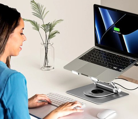 UNITEK PODSTAWKA POD LAPTOP + HUB USB-C, HDMI 1.4, 4K, PD 100W UNITEK PODSTAWKA POD LAPTOP + HUB USB-C, HDMI 1.4, 4K, PD 100W