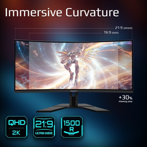MONITOR GIGABYTE LED 34" G34WQCP 180Hz MONITOR GIGABYTE LED 34" G34WQCP 180Hz