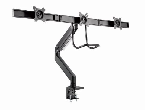 GEMBIRD BIURKOWE REGULOWANE RAMIĘ/UCHWYT NA 3 MONITORY 17-27, VESA 100X100MM, DO 6 KG GEMBIRD BIURKOWE REGULOWANE RAMIĘ/UCHWYT NA 3 MONITORY 17-27, VESA 100X100MM, DO 6 KG