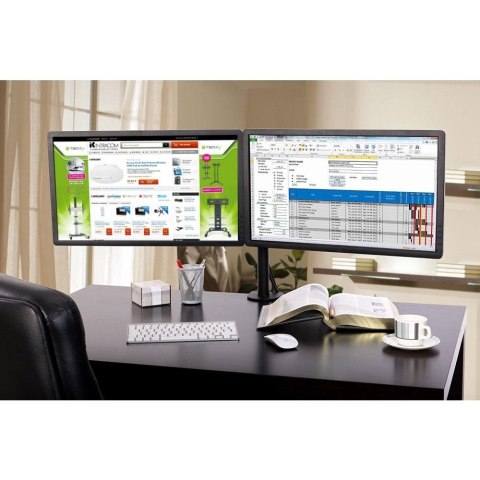 TECHLY PODWÓJNE RAMIĘ BIURKOWE 2X LED/LCD 13-27 CA TECHLY PODWÓJNE RAMIĘ BIURKOWE 2X LED/LCD 13-27 CA