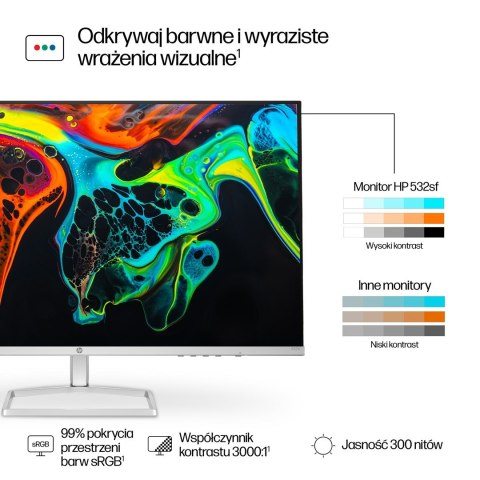MONITOR HP LED VA 31,5" 532sf (94F50E9) 100Hz MONITOR HP LED VA 31,5" 532sf (94F50E9) 100Hz